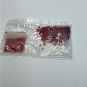 Two Different Shades of Red Seed Beads